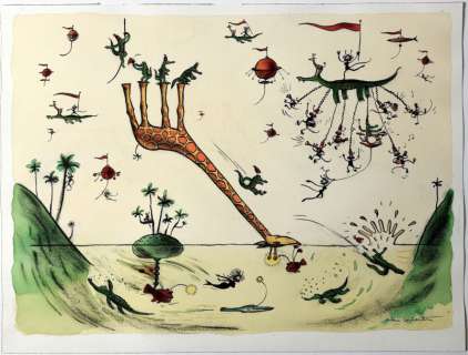 Lachartre, Alain  (1946) | LACHARTRE, ALAIN Grande illustration originale: "Camilla Toboggan & les | Estim Nation