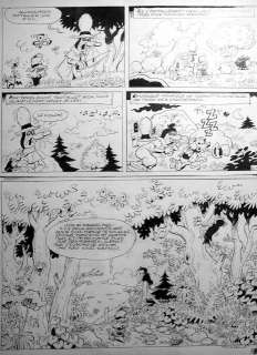 Macherot | Sibylline, planche n°6 Ã  l’encre de Chine de l’Ã… | Banque Dessinée