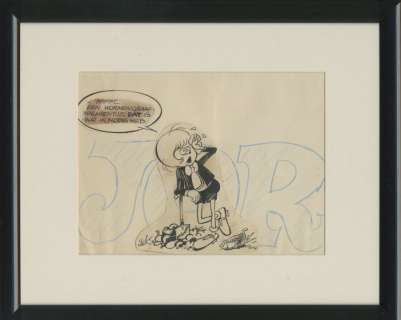 Jan Kruis | Jan Kruis - Originele tekening van Sjors - gemaakt voor cover Sjors weekblad - (1969) | Catawiki