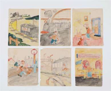 [ORIGINAL ARTWORK] TOONDER, MARTEN (1912-2005). SIX ORIGINAL DRAWINGS | Zwiggelaar Auctions