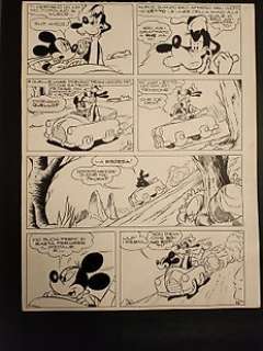 Giulio Chierchini, Guido Martina - Topolino I AT 10-A - Tavola originale Giulio Chierchini - Topolino e Pippo chiromante - p.18 - (1957)