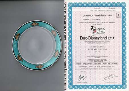 Disney | Disney - Euro Disneyland Paris 1 Action 1983 - Vignette Mickey Mouse + EuroDisney Dumbo Dish | Catawiki