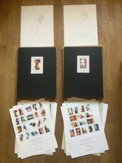 Giovanna Casotto | Giovanna Casotto - Portfolio Watererotic Girls/Watererotic Girls 2 con due disegni originali - Page volante - EO - (2020/2021) | Catawiki