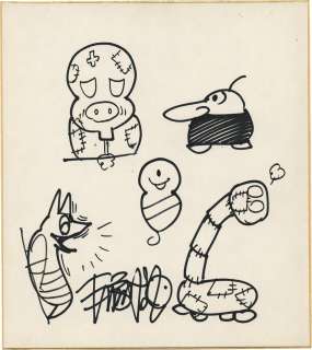 Tezuka Osamu hand-drawn colored paper Hyoutantsugi, Bukutsugikyu, Spider, Mama, Butanagi | Mandarake (Big Web)