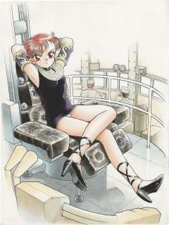 Yusuke Iijima Hand-Drawn Color Manuscript "New Undersea Gunkan" | Mandarake (Big Web)