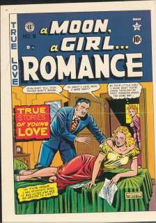 EC COMICS: a MOON, a GIRL..ROMANCE NO.9 COVER PROOF (NO ORIGINAL ART) | Russ Cochran