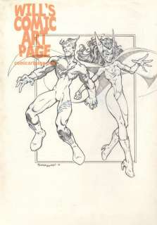 Martin Egeland - quicksilver and the scarlet witch illustartion by martin egeland (1996)