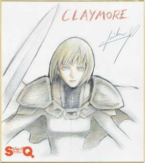 Norihiro Yagi Hand-Drawn Color Shikishi "CLAYMORE" | Mandarake (Big Web)