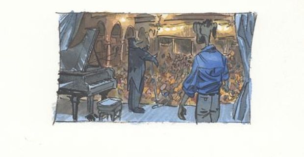 Juanjo Guarnido | Blacksad, Tome 4, L’Enfer, le silence, Recherche de case, case n°1 planche 42 | Galerie 9ème Art