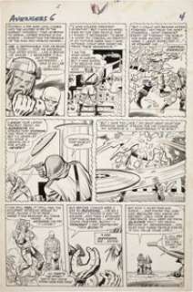 Jack Kirby and Chic Stone Avengers #6 Baron Zemo Origin page 4 Original Art (Marvel, 1964). Baron Zemo and his -