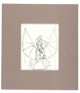 VAUGHN BODE PURPLE PICTOGRAPHY "UP MY LEATHER BIRD" ORIGINAL ART. | Hake’s