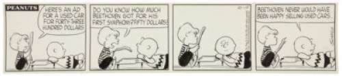 Charles Schulz Peanuts Daily Comic Strip Original Art dated 10-15-58 (United Feature Syndicate, 1958). - | Heritage