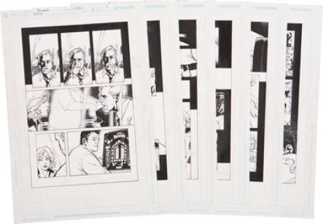 Zach Howard and Jay Leisten Shaun of the Dead #1 Page Original Art Group (IDW, 2005). This lot features pages -