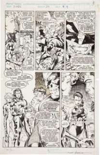 Jim Lee and Scott Williams X-Men #271 page 9 Original Art (Marvel, 1990). Wolverine, Psylocke and Jubilee have -