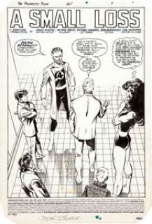 John Byrne Fantastic Four #267 Complete 22-page Story "A Small Loss" Original Art (Marvel, 1984). In - | Heritage