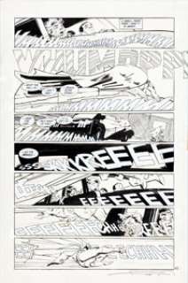 Frank Miller and Klaus Janson Batman: The Dark Knight Returns #1 Iconic "Sound Effects" Page 27 Original - | Heritage