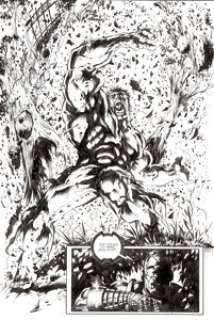 Mark Texeira Hulk Annual 2000 Page 16 Original Art (Marvel, 2000). When Iron Man calls for backup, it soon - | Heritage