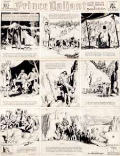 Hal Foster Prince Valiant Sunday Comic Strip #136 Original Art dated 9-17-39 (King Features Syndicate, 1939). - | Heritage