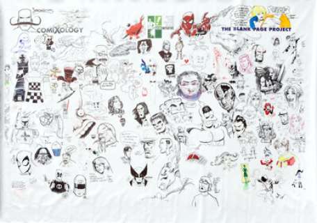 Hero Initiative Blank Page Project Mural Specialty Piece Original Art Group (2013). Offered here is an -