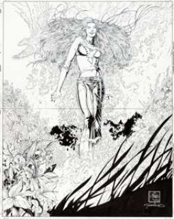Ethan Van Sciver and Tim Townsend New X-Men #134 Cover Jean Grey/Phoenix Original Art (Marvel, 2003). This -