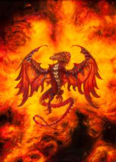 Donato Giancola "Firedrake" Painting Original Art (2001). So vivid you can almost hear the -