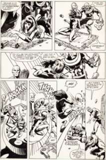 Frank Miller and Klaus Janson Daredevil #160 Page 3 Bullseye and Black Widow Original Art (Marvel, 1979). The -