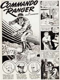 Art Saaf Rangers Comics #14 Complete 10-Page Story Original Art (Fiction House, 1943). An exciting wartime tale -