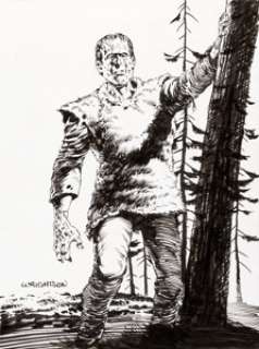 Bernie Wrightson Bernie Wrightson: Master of the Macabre Promo Trading Card "Frankenstein - | Heritage
