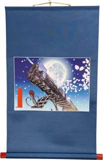 Leiji Matsumoto color reproduction illustration hanging scroll "Galaxy Express 999/Galaxy Express Takeoff" | Mandarake (Big Web)