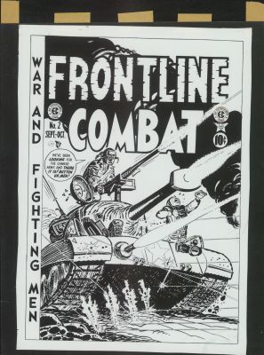 EC Library Production Material-Cover Stat, Frontline Combat No.2 | Russ Cochran