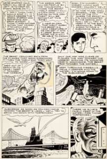 Dick Ayers and Carl Burgos Human Torch #36 Story Page 5 Original Art (Marvel/Atlas, 1954). From the issue‘s -