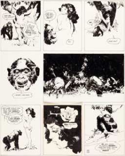 Jeff Jones National Lampoon "Idyl" Complete 1-Page Story Original Art (National Lampoon, c. 1970s)....