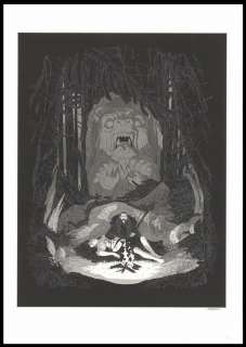 Bertrand Gatignol - Couverture originale avec étape préparatoire - Le Grand Homme - Les Ogres-Dieux