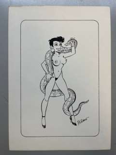 Di Sano, Bruno | Di Sano - Dessin original - Nu au serpent | Catawiki