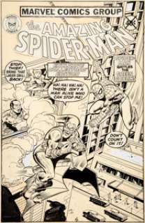 John Romita Sr. and Joe Sinnott Amazing Spider-Man Aim Toothpaste Giveaway #1 Cover Original Art (Marvel, 1980).... | Heritage