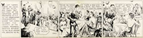  - Hal Forrest et Reynold Brown Tailspin Tommy Original de la bande quotidienne n°2853 du 30 juin 1937 (Bell Syndicat...