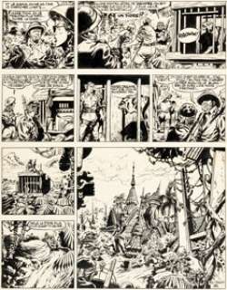  - Eddy Paape Jean Valhardi Â« Jean Valhardi et les êtres de la forêt Â» Planche 20 (Journal de Spirou, 1950)....