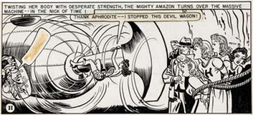  - H. G. Peter Sensation Comics Partial Panel Page Wonder Woman Original Art (DC Comics, c. 1948)....