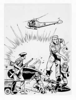 Hubinon - Buck Danny, couverture du journal Spirou