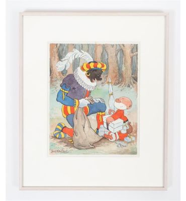 Lot 963 - DULIEU, JEAN (1921-2006). PAULUS EN ZWARTE PIET | Zwiggelaar Auctions