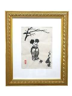 Ommo Wille, Interduck | Donald Duck - Grinning Mouse - Original Artwork by Ommo Wille - tour exhibit for 20 years! - framed to 60 x 41 cm - Exemplaire unique - (2003) | Catawiki