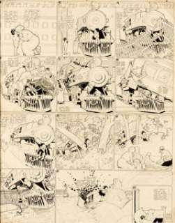 Winsor McCay Little Nemo in Slumberland Sunday Comic Strip Original Art dated 9-6-08 (New York Herald, 1908). ...