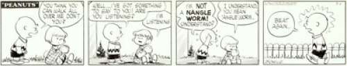 Charles Schulz Peanuts Daily Comic Strip Charlie Brown Original Art dated 7-1-54 (United Feature Syndicate, 1954).... | Heritage