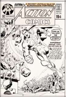 Neal Adams and Dick Giordano Action Comics #398 Cover Superman Original Art (DC, 1971).... | Heritage