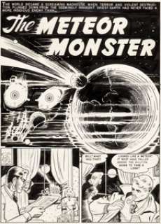 Harry Harrison and Wally Wood Weird Science #13 Splash Page Original Art (EC Comics, 1950)....