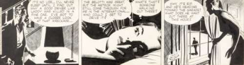 Alex Raymond Rip Kirby Daily Comic Strip Original Art dated 6-8-53 (King Features Syndicate, 1953)....