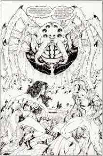 Matthew Clark and Tom Simmons Wonder Woman #151 Splash Page 14 Original Art (DC, 1999)....