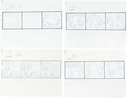 Jim Davis and Studio Garfield Daily Comic Strip Preliminary Original Art Group January-June 2004 (United Featu... (Total: 126 Original Art) | Heritage