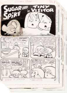 Sheldon Mayer Sugar & Spike #23 Story Pages Original Art Group of 28 (DC, 1959).... (Total: 28 Original Art)