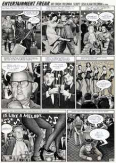Drew Friedman National Lampoon Magazine #5/1986 Complete 1-Page Story "Entertainment Freak" Original Art (National...